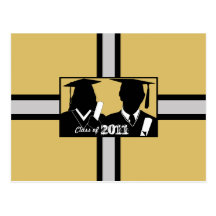 Class of 2011 Graduation Blank Postcard 23 Gown