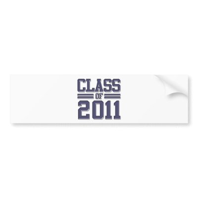 Class of 2011 Graduation Bumper Stickers by Piratesvsninjas