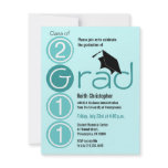 Class Of 2011 Graduation Invitation Cap186 Blue