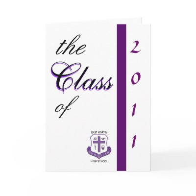 class of 2011 graduation invitation greeting card by emchscrusaders