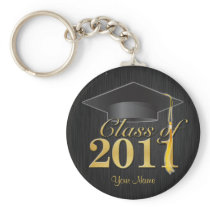Class of 2011 Graduation Key-Chain (blk & gold) V1
