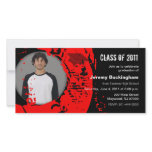 Class of 2011 Graduation Photo Card Red