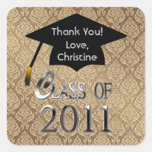 Class Of 2011 Graduation Thank You Stickers