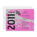 Class of 2011 Invitation ABP231 Pink Abstract