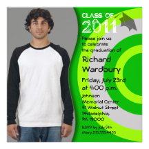 Class of 2011 Invitation CPXG226 Green Circle