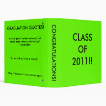 Class of 2011 Memory Binder