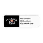 Class Of 2011 Peach Return Address Label