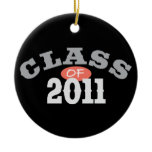 Class Of 2011 Peach Christmas Tree Ornaments