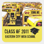 Class of  2011 School Bus Sticker Yellow