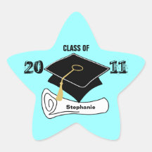 Class of 2011 Star Sticker Diploma Add Name 1