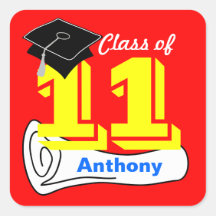 Class of 2011 Sticker Cap Diploma 3