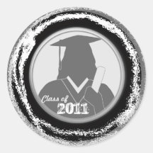 Class of 2011 Sticker Gown 10 Silver Medal Girl