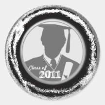 Class of 2011 Sticker Gown 9 Silver Medal Boy