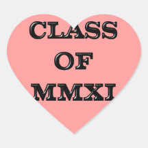 Class of 2011 stickers