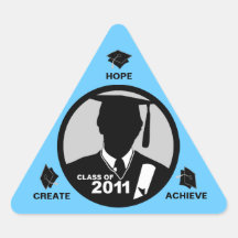 Class of 2011 Triangle Gown Sticker 2