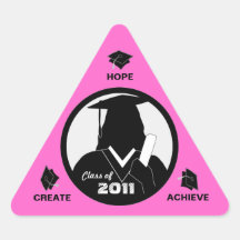 Class of 2011 Triangle Gown Sticker 3