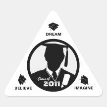 Class of 2011 Triangle Gown Sticker 5