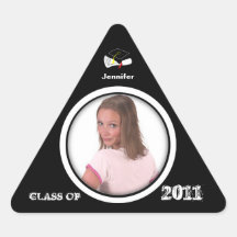 Class of 2011 Triangle Sticker Add Photo 1