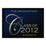 Class of 2012 5x7 Blue Graduation Announcement