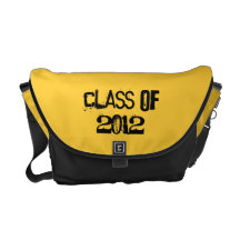Class of 2012 Black & Gold Messenger Bag