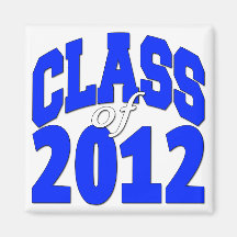 Class of 2012 blue fridge magnets