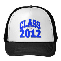 Class of 2012 blue mesh hats