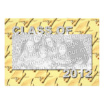 Class of 2012 Cut Out Photo Frame - Gold Caps Custom Announcement