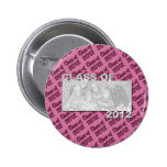 Class of 2012 Cut Out Photo Frame - Pink and Pink