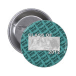Class of 2012 Cut Out Photo Frame - Teal and Tead Buttons