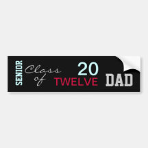 Class of 2012 DAD Bumper Sticker