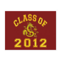 Class Of 2012 Dragon - Gold Post Card