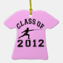 Class Of 2012 Fencing - Black 2 Christmas Tree Ornament
