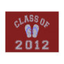 Class Of 2012 Flip Flop - Grey/Blue 2 D Post Cards