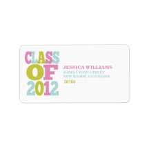 Class of 2012 | Graduation Personalized Address Labels