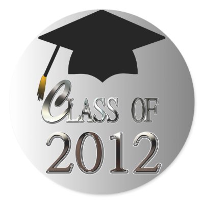 Class Of 2012 Graduation Stickers by mvdesigns