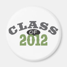 Class Of 2012 Green Refrigerator Magnets