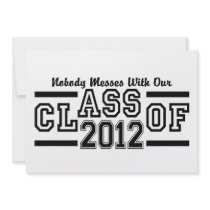 CLASS OF 2012 invitation, customize
