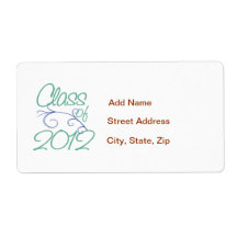 Class of 2012 labels
