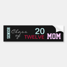 Class of 2012 MOM Bumper Sticker