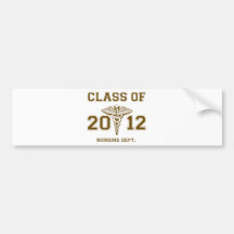 Class of 2012 Nursing Dept. Bumper Stickers
