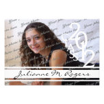 Class of 2012 Photo White and Black Invitation