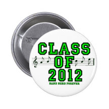 Class of 2012 pinback buttons