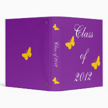 Class of 2012 - Purple and Gold Vinyl Binders
