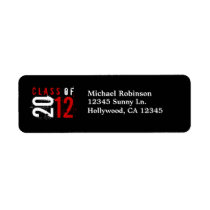 Class of 2012 Red / White Return Labels