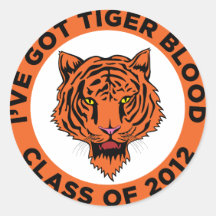 Class of 2012 round sticker