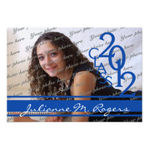 Class of 2012/ Royal Blue Personalized Announcement