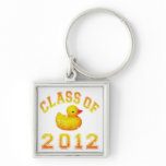 Class Of 2012 Rubber Duckie - Yellow/Orange Key Chain