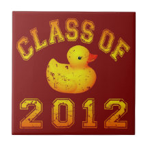 Class Of 2012 Rubber Duckie - Yellow/Orange Tile