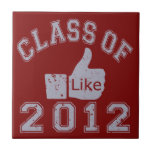 Class of 2012 Thumbs Up - Grey Ceramic Tile
