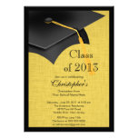 Class of 2013 Black Grad Cap Graduation Party invitations